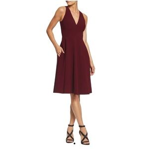 Dress The Population Catalina Dress in Burgundy Small